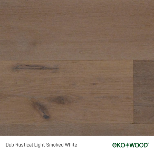 Dub Rustical LIGHT SMOKED White – drevená podlaha